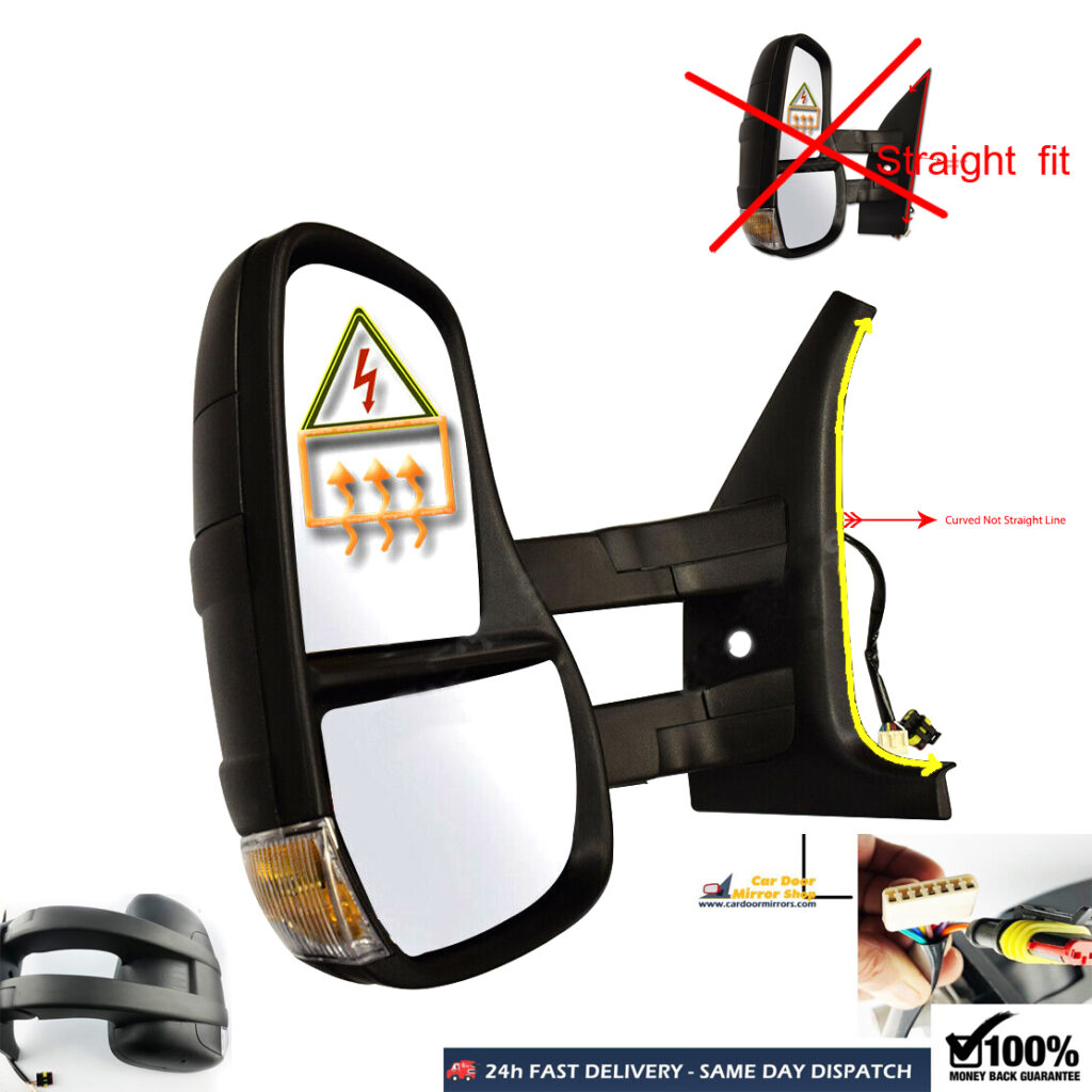 thumbnail image 2 of CDM Iveco Daily (2015-2024) Left Side Electric Wing Mirror – Short Arm – Complete Unit 2 of 6