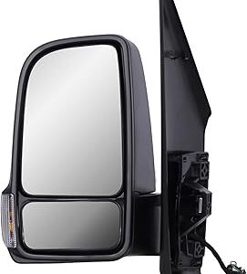 Mercedes Sprinter Wing Mirror Unit - Manual Adjustment & Manual Folding Short Arm - Passenger Side 2018 to 2025
