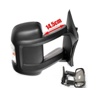 FIAT Ducato Complete Wing Mirror Unit - RHS 2006 to 2022 - Electric Wing Mirror Unit ( Medium Arm )