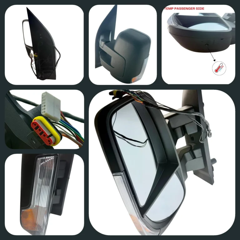 Iveco Daily Chassis Cab Wing Mirror Unit - Electric Adjustment - Manual Folding - Short Arm - Passenger Side 2015 to 2024