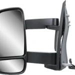 thumbnail interactive-video image 1 of Pair Black Manual Wing Door Mirrors For Peugeot Boxer Van 2006-On (Left & Right) 1 of 3