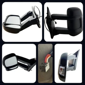 Peugeot Boxer Long Arm Wing Mirror Unit - Electric And Manual with Temp Sensor - Passenger Side 2006 to 2025