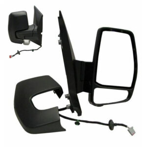 Ultimate Styling Long Arm Wing Door Mirror – Renault Master Van 2010-2025, Passenger Side, Electric Heated, Clear Indicator
