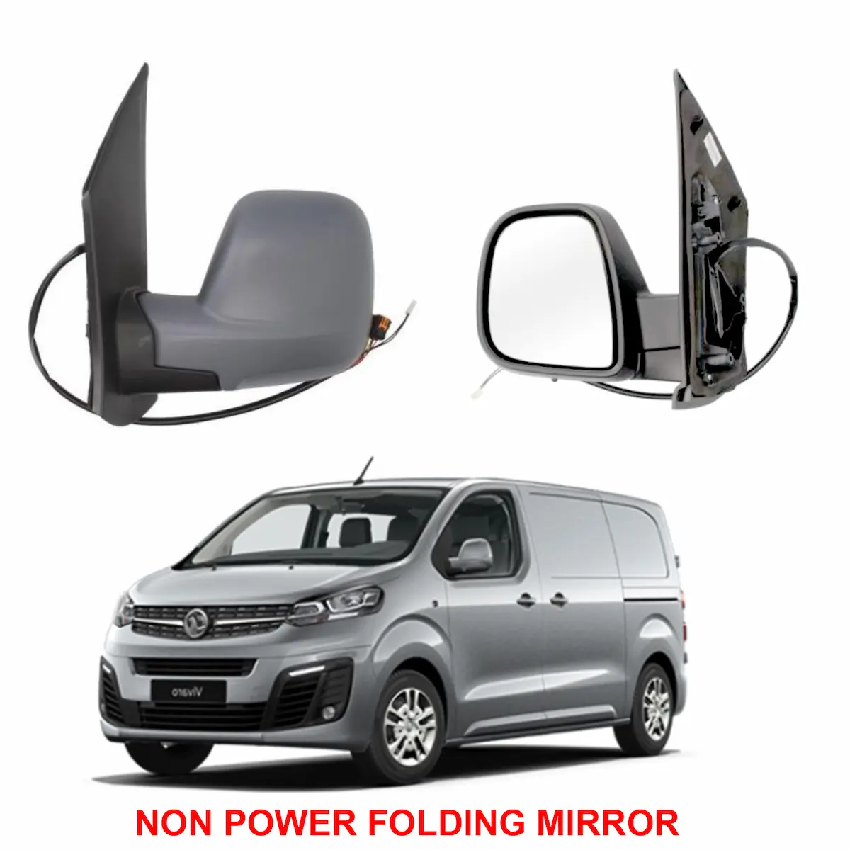 Citroen Dispatch Wing Mirror Unit - Electric - Primed - Driver Side 2016 to 2025