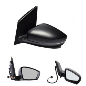Volkswagen Polo Wing Mirror Replacement Unit - Electric - Driver Side 2009 to 2015