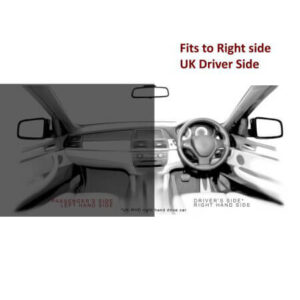Audi A6 Wing Mirror Cover Replacement - Gloss White - Driver Side 2011 to 2018