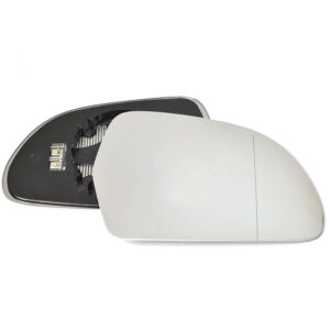 Audi A6 Driver Side Mirror Glass Replacement With Base Heated - 2008 to 2011