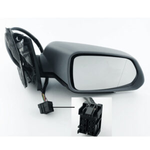 Volkswagen Polo Electric Wing Mirror Unit - Primed - Driver Side 2005 to 2010 ( MK4 )