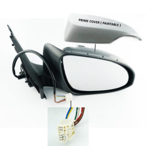 Toyota Yaris Side Mirror Replacement Unit - Electric - Primed - Driver Side 2012 to 2025