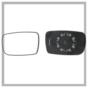 Toyota Yaris Left Side Mirror Glass With Base Heated - 1999 to 2005