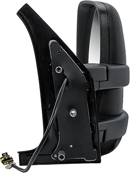 KAWIN Right Electric Mirror Assembly For Iveco Daily (2006-2014) – Short Arm, Heated, With Antenna – Nero