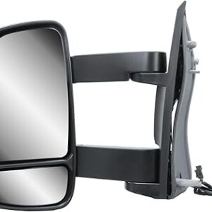 Peugeot Boxer Long Arm Wing Mirror Unit - Electric And Manual without Temp Sensor - Passenger Side 2006 to 2025