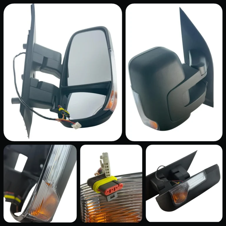 Iveco Daily Chassis Cab Wing Mirror Unit - Electric Adjustment - Manual Folding - Long Arm - Driver Side 2015 to 2024