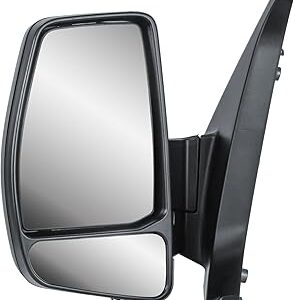 Ford Transit Custom Wing Mirror Unit - Blind Spot-Electric -Power folding 10 Hole-10 Pin Connector-Prime Paintable- Passenger Side 2023 Onwards