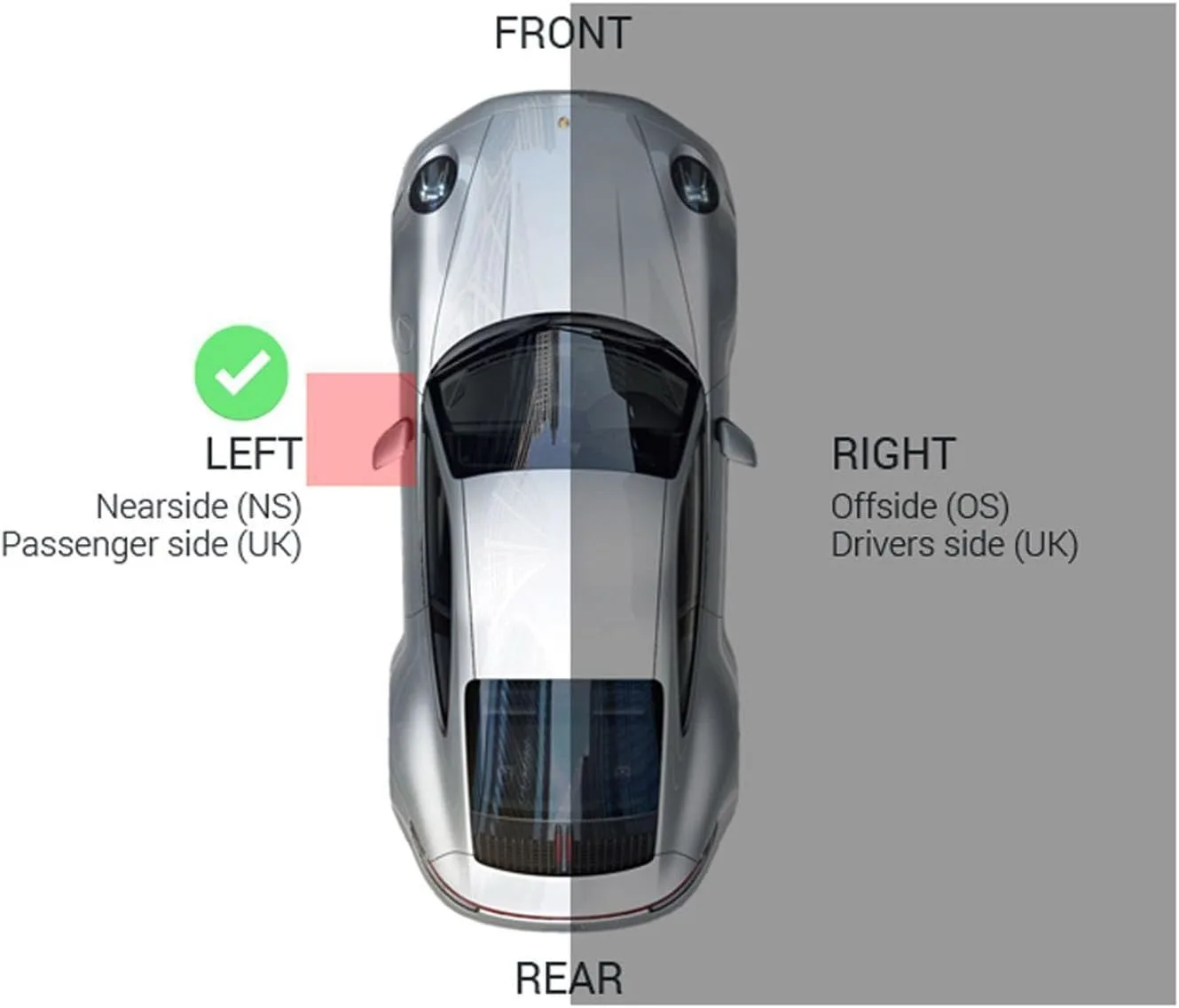 WCM Left Wing Mirror Glass For BMW 3 Series E90 Saloon 2010-2012 – Heated Wide Angle