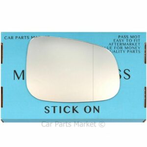 Jaguar X Type Stick on Wing Mirror Glass (Wide Angle) RIGHT HAND ( UK Driver Side ) 2008 to 2010