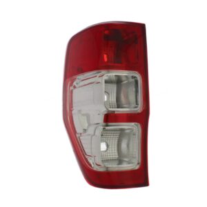Ford Ranger 2011-2018 Non-LED Red Lens With Clear Indicator Rear Light / Tail Light Excluding Bulb Holder-Passenger Side (LH)