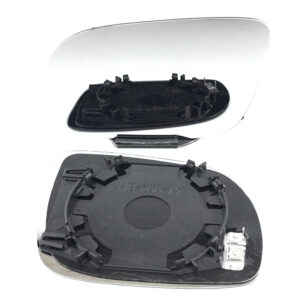 Honda Civic Clip on Wing Mirror Glass With Base (Convex)  ( Ball Type Fitting ) Right HAND ( UK Driver Side ) 1996 to 2000
