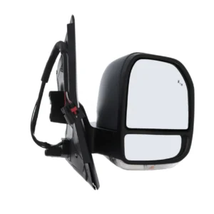 Ford Transit Custom Wing Mirror Unit -DAB Aerial- Electric -Power folding 12 Hole 6 Pin Connector & 1 Hole - 1 Pin Connector-Prime Paintable- Temperature Sensor Driver Side 2023 Onwards
