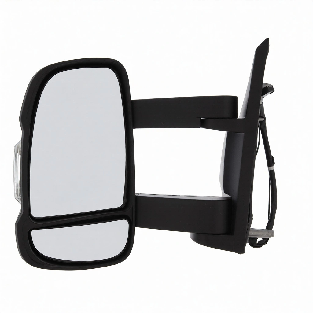 Fiat Ducato Door Mirror Unit - Long Arm - Electric Adjustment - Non Power Folding - Passenger Side 2025 Onwards